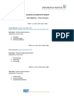 Internal Medicine Curriculum