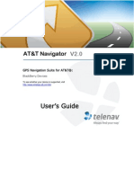 AT&T Navigator Version 2.0 for BlackBerry phones