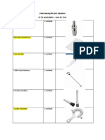 PREPARAÇÃO DE DRINKS - Aula 3hs - LISTA DE COMPRAS