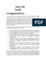 Síndrome de Korsakoff Diagnostico y Tratamiento