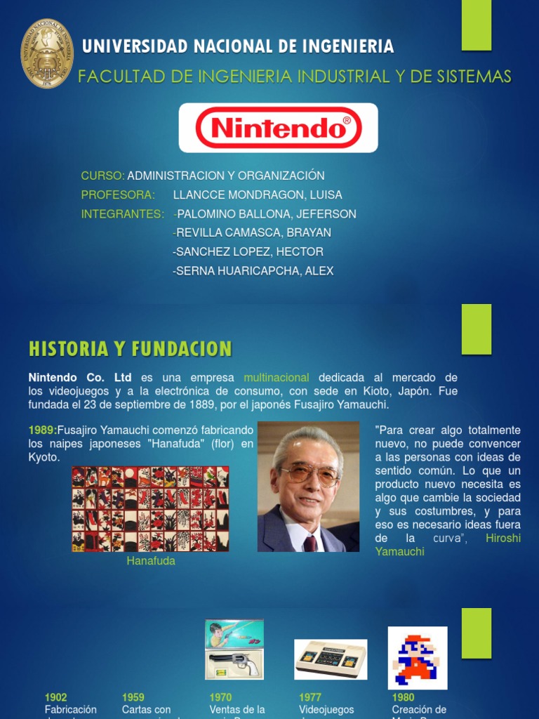 Nintendo 2.0 ADMINISTRACIÓN Y ORGANIZACIÓN | PDF | Nintendo | Empresas ...