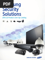 Samsung Security Solutions: 2015 Q1 Product Line-Up Catalog