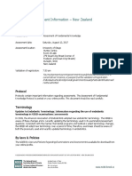 Important NZ Assessment Info - Aug 12