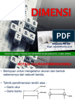 Gambar Teknik Dimensi