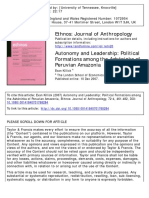 Killick - 2007 Autonomy and Leadership - Political Formations Among The Asheninka of Peruvian Amazonia