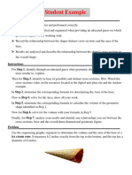 Example Step by Step Graphic Organizer On Determining Volume