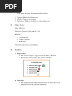 Grade 4 Detailed Lesson Plan: Adjectives | PDF | Adjective | Noun