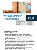 Wireless Power Transmission: GROUP Members Univ. Roll