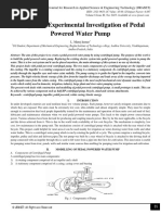 Design and Experimental Investigation of Pedal Powered Water Pump