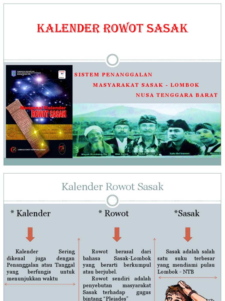Kalender Rowot Sasak | PDF