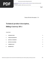 Technical Product Description, Billing Gateway R9.1