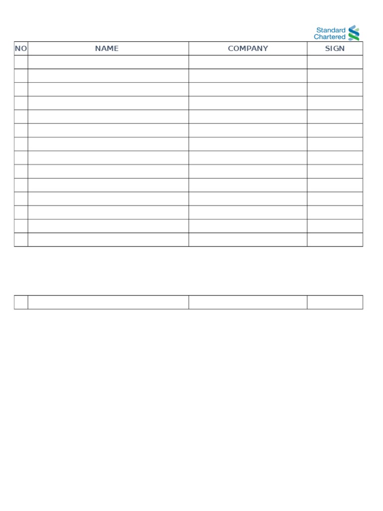 Document Template for Signatures | PDF