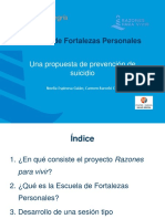 Propuesta de Programa de Prevención Al Suicidio. Razones para Vivir