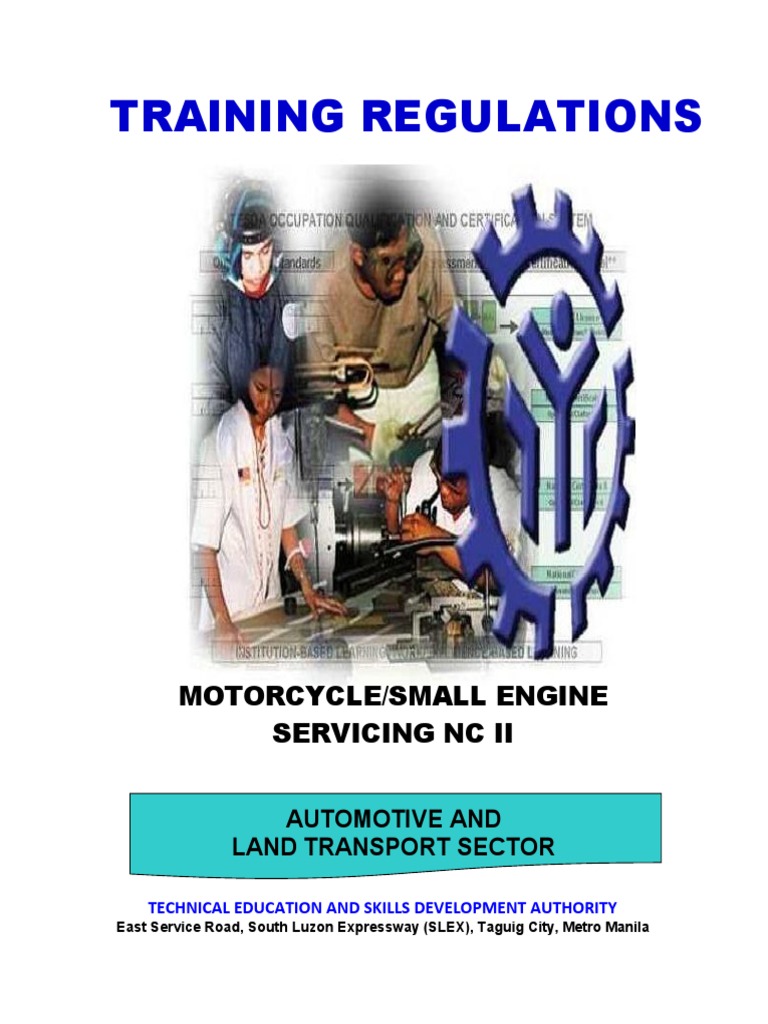 Motorcycle/Small Engine Servicing NC II | PDF | Competence (Human ...