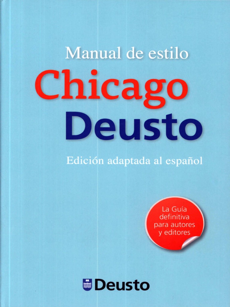 Manual de Estilo Chicago en Español COMPLETO PDF, PDF, Publicación