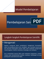 Model - Model Pembelajaran Saintifik