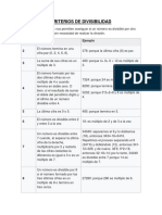 Criterios de Divisibilidad