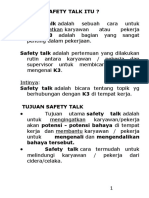 [Materi 1] 5 Menit Safety Talk