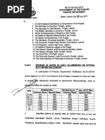 Revised TA/DA Rates in Punjab 2024 | PDF | Government