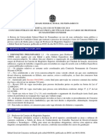 Edital Geral de Concurso Docente - Retificado em 08-11-2018