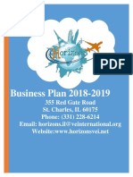 business plan horizon hotels