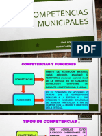 Tema 8, Competencias Municipales