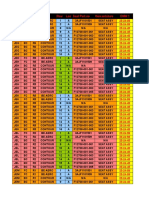 Seat Inventory Listing with Part Numbers