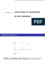 Chapter 2. Solutions of Equations in One Variable