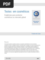 testes cosméticos