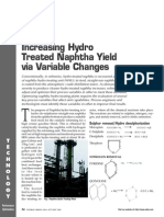Increasing Hydro Treated Naphtha Yield Via Variable Changes: T E C H N O L O G Y