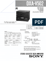 Sony Dxa-V502 SM