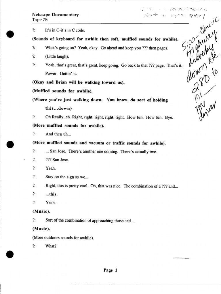 Netscape Documentary TT Ifs/C Tape in in PDF Business
