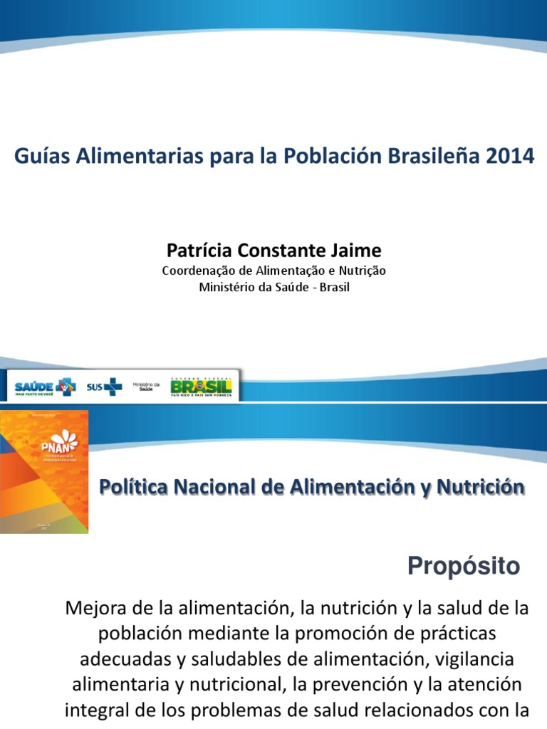Guías Alimentarias Brasil 2014 | PDF | Alimentos | Nutrición