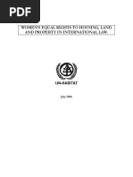 Women'S Equal Rights To Housing, Land and Property in International Law