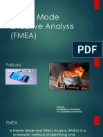 Failure Mode Effective Analysis (FMEA)