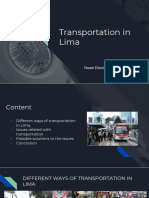 Public Transportation in LIma