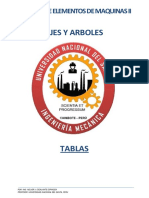 Ejes y árboles: Tablas de dimensiones, materiales y propiedades