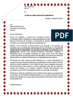 Redaccion de Una Carta de Renuncia