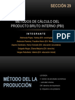 Métodos de Cálculo Del Producto Interno Bruto (