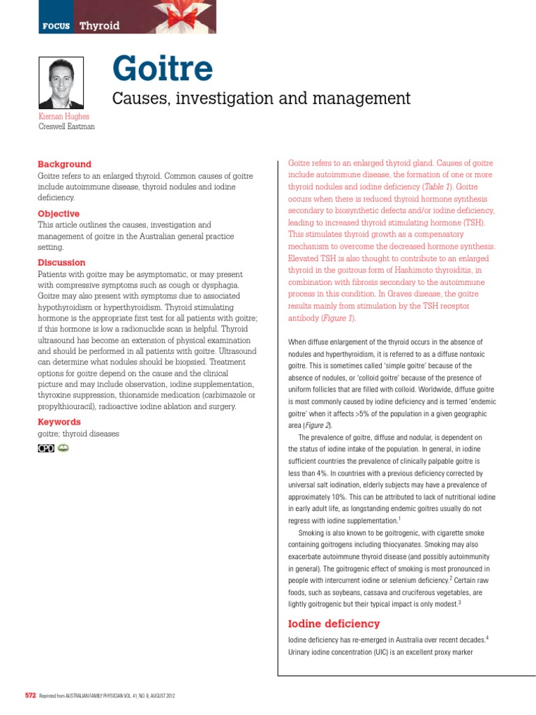 Goitre Management for GPs | PDF | Thyroid | Hyperthyroidism
