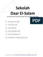 Info PSB SMA Daarel Salam TP.2019/2020