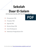 Info PSB SMP Daarel Salam TP.2019/2020