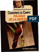 Cuadernos de Campo 27 F R de La Fuente Pájaros de La Marisma-Editorial Marín S.A. (1978)