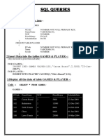 SQL Queries: 1.creating Two Tables With Data