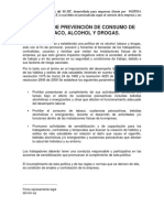 Guia Política de Prevención de Consumo de Tabaco