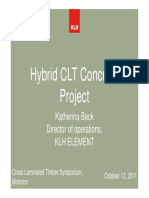 Hybrid CLT Concrete Project: Katherina Beck Director of Operations, KLH Element