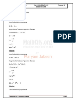 Important Notes of 10th Class Math Exercise 3.3