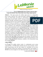 Stability Improvement of a Multimachine Power System Connected With a Large-Scale Hybrid Wind -Photovoltaic Farm Using a Supercapacitor