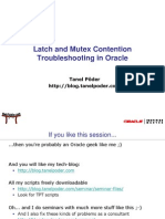 Oracle Latch and Mutex Contention Troubleshooting