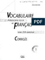 Vocabulaire Progressif Du Francais Intermediaire Corriges PDF